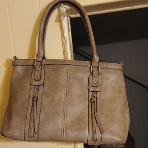 Chic Taupe Shoulder Bag